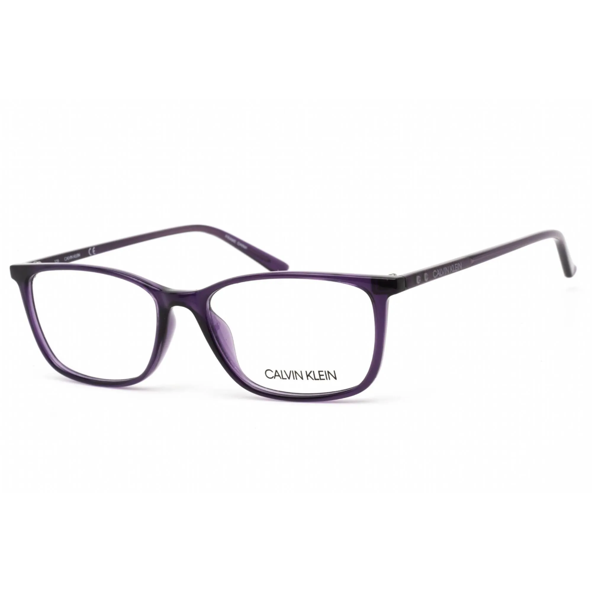 Calvin Klein Women's Eyeglasses - Rectangular Crystal Dark Purple Frame | CK19512 501