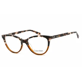 Calvin Klein Women's Eyeglasses - Sand Tortoise Plastic Cat Eye Frame | CK21519 281