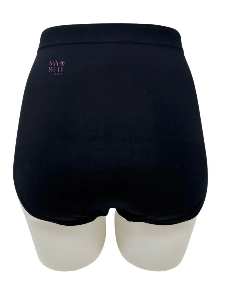 Control Body Black Hi Waisted Control Brief