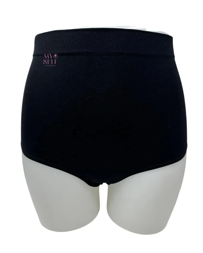 Control Body Black Hi Waisted Control Brief