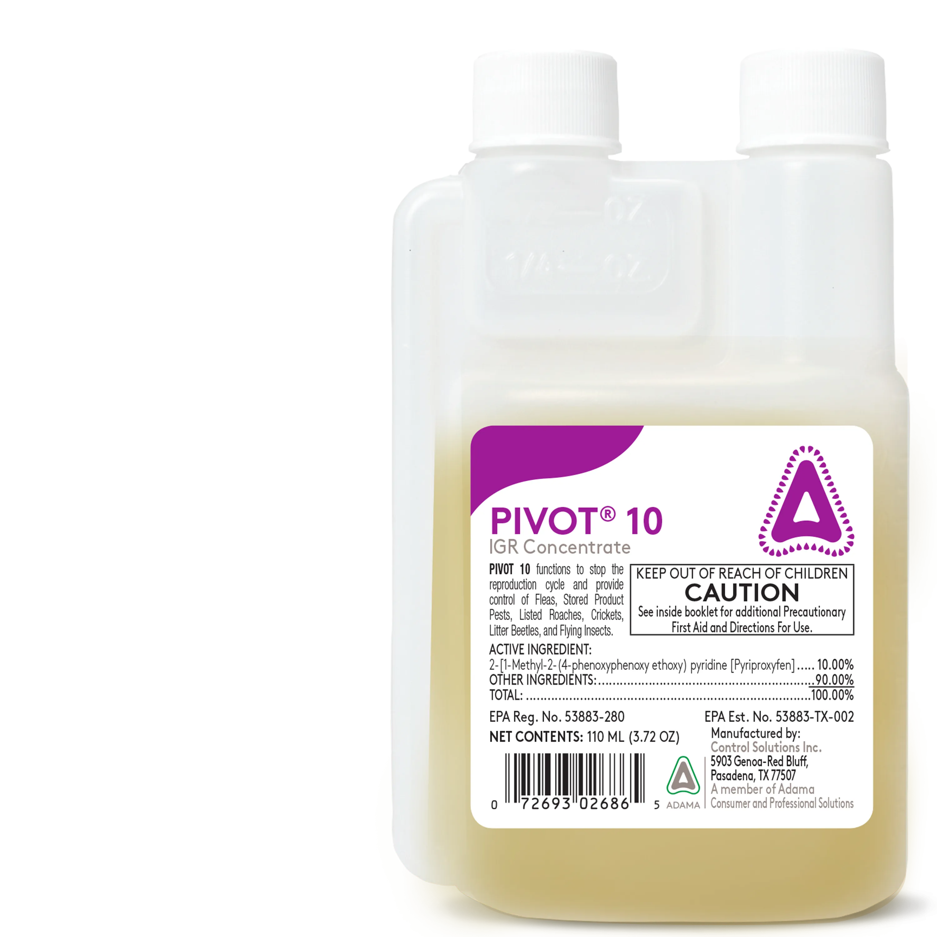 Control Solutions Pivot 10 IGR Insect Growth Regulator Concentrate 3.72oz 110ml