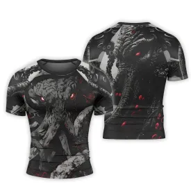 Darkness Cthulhu Men's Short Sleeve Rash Guard