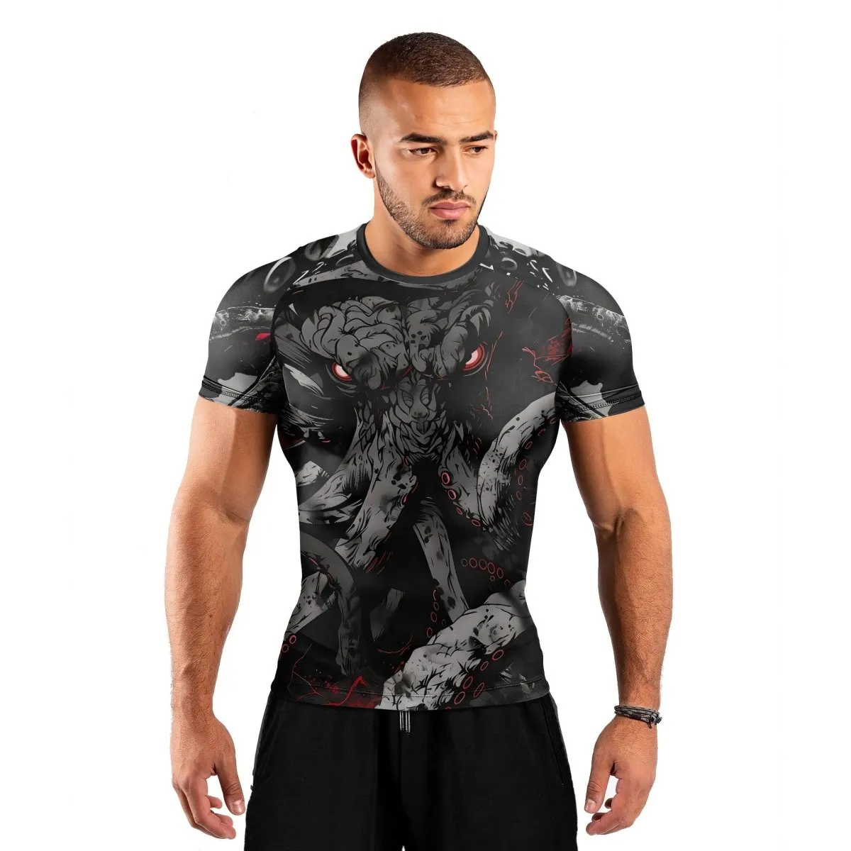 Darkness Cthulhu Men's Short Sleeve Rash Guard