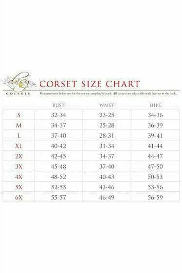 Deluxe Black Underwire Sheer Lace Steel Boned Corset