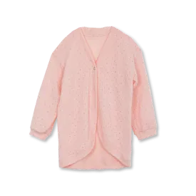 DINA GIRLS' LOUNGEWEAR CARDIGAN IN PINK