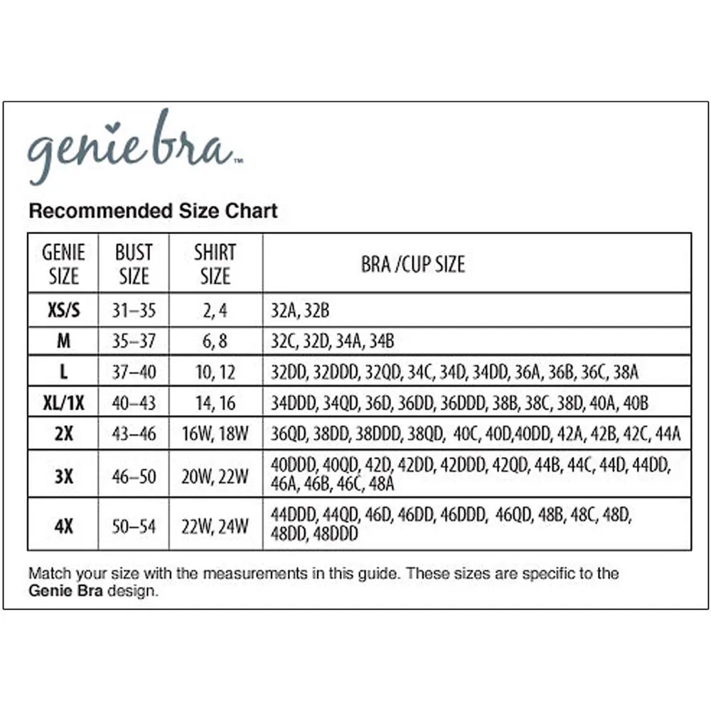Dream by Genie Bra - Padded -  White - Medium  (Bust 35-37)