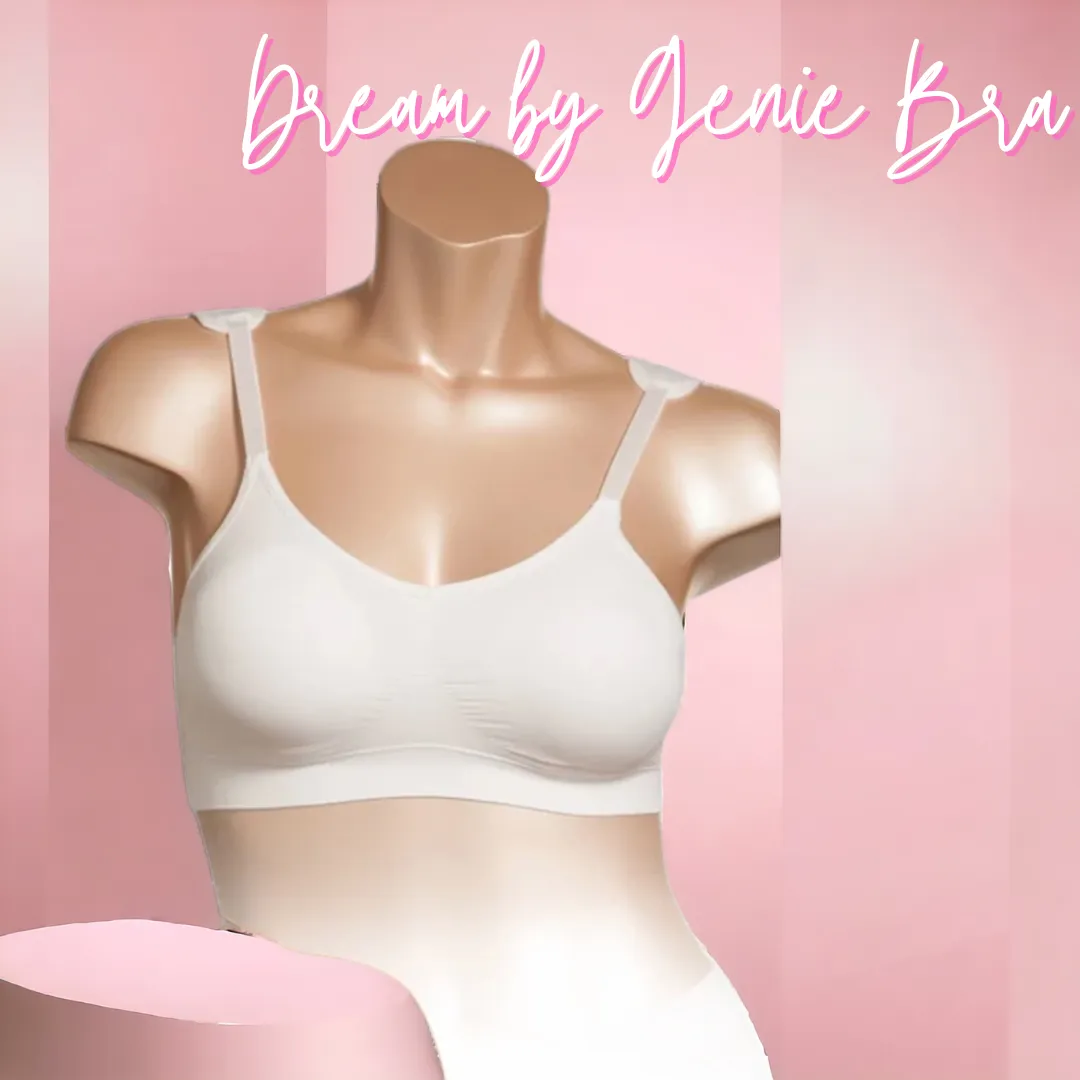Dream by Genie Bra - Padded -  White - Medium  (Bust 35-37)