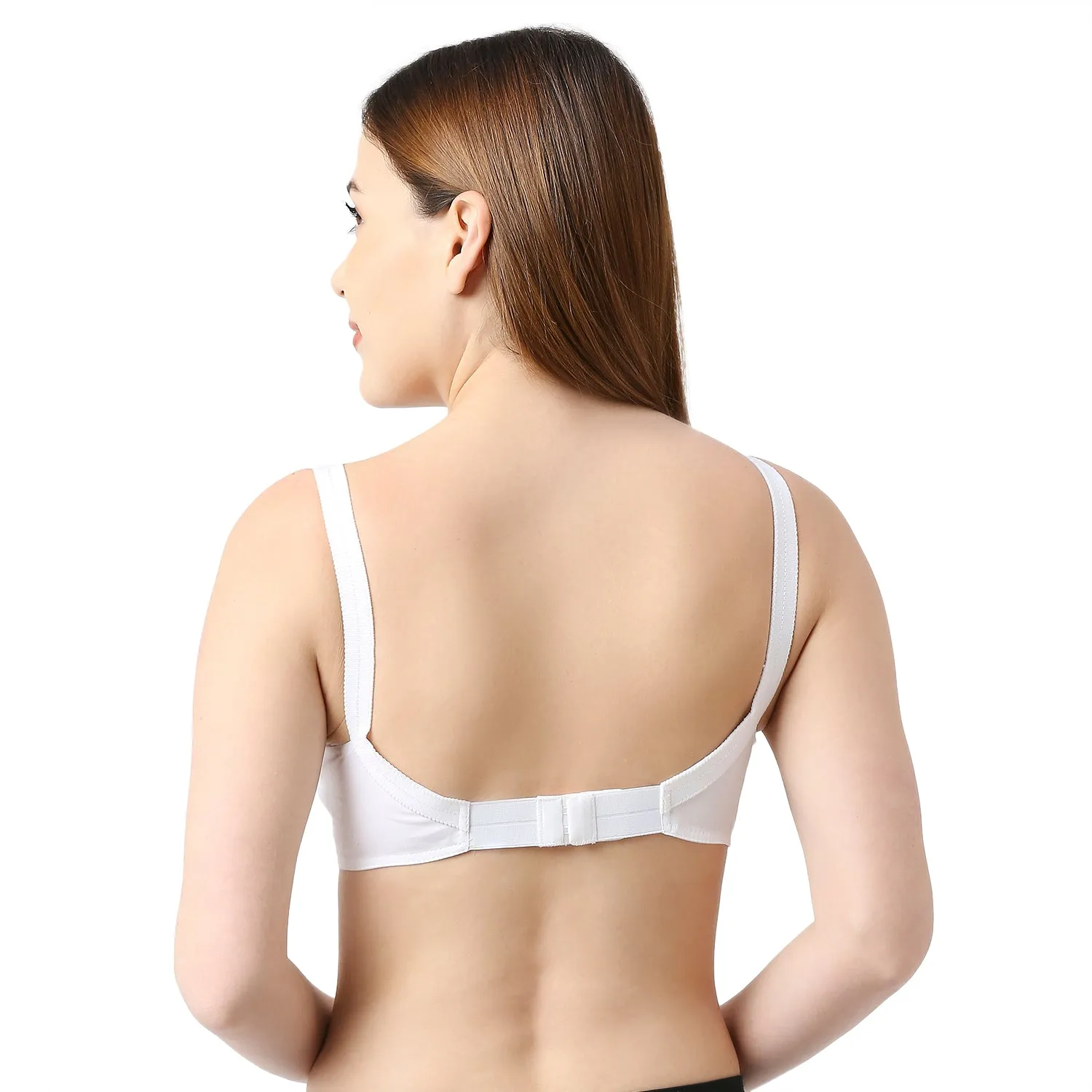 Dream s/s-Cotton Plain Bra  White
