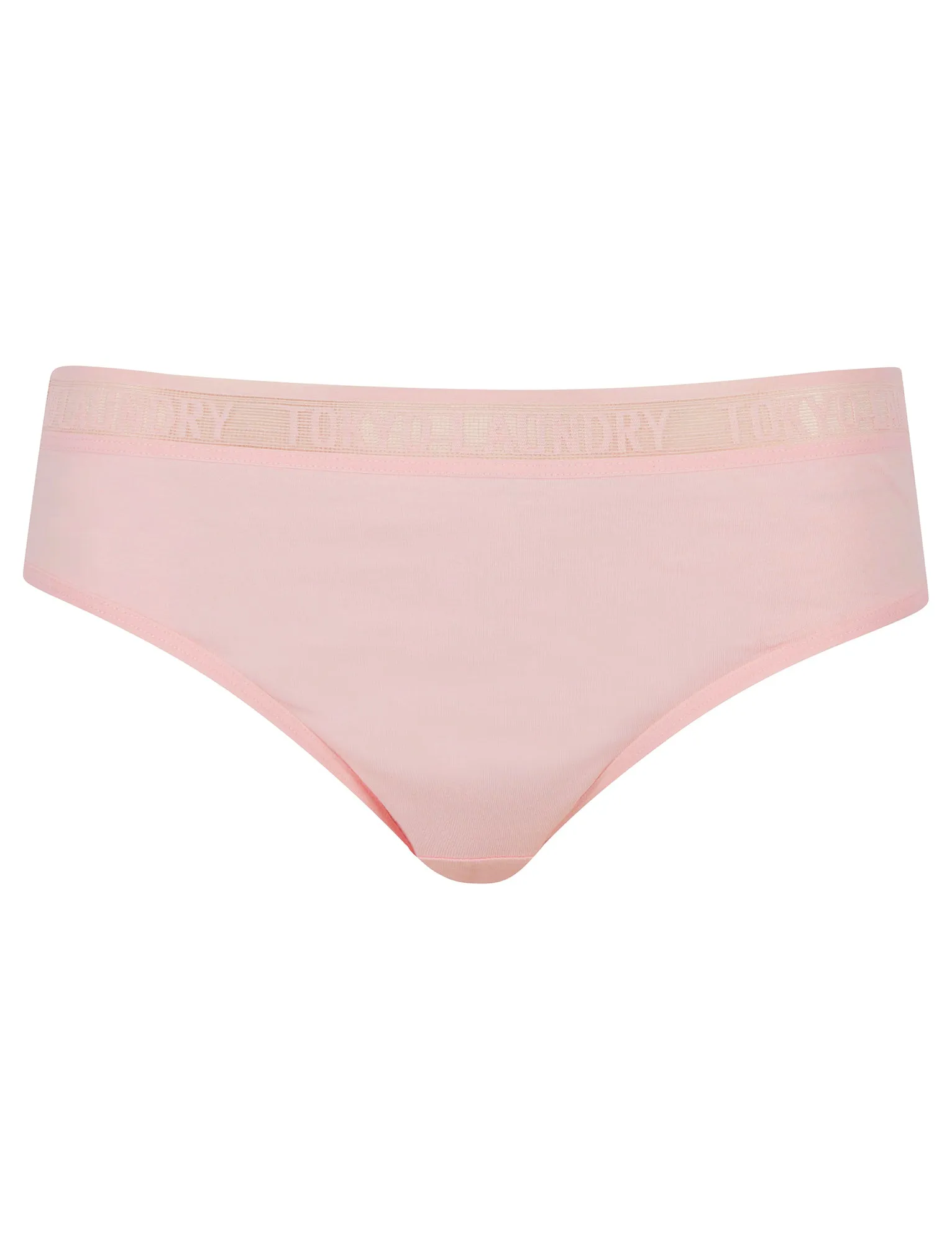 Elvie (5 Pack) Cotton Assorted Briefs with Mesh Waistband in Blue Mist / Navy Blazer / Rose Red / Icy Pink  - Tokyo Laundry