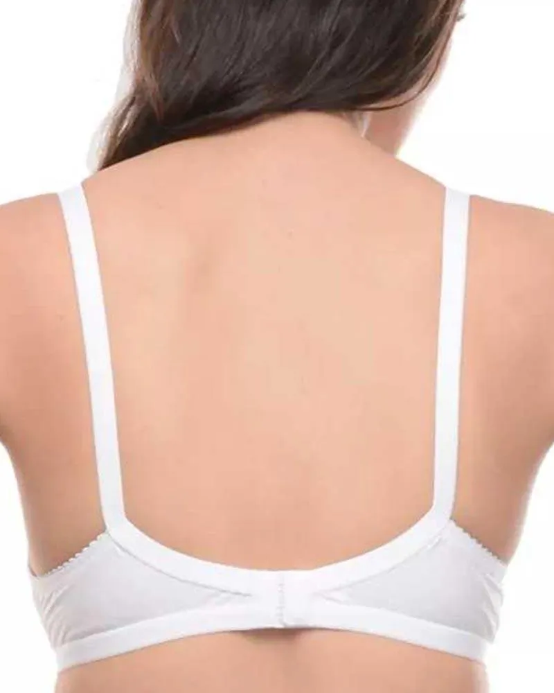 Embroidered Bra - 5501 - Bodycare - White