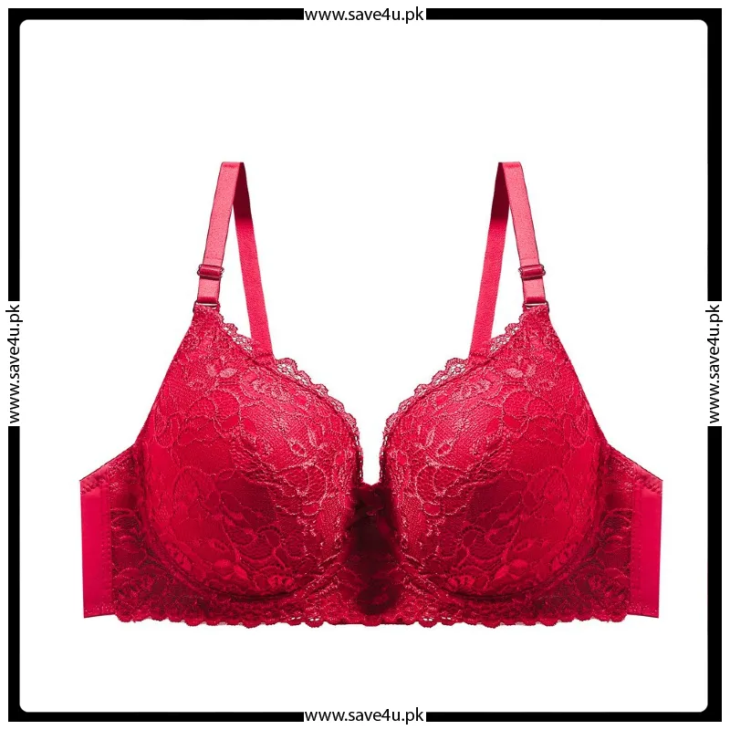 Exquisite Floral Lace Push Up Wired Bra