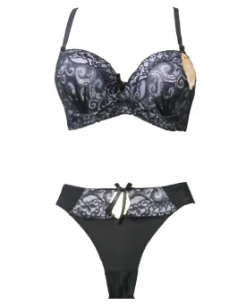Fancy Bridal Bra Panty Sets - Single Padded Underwired Bra Panty Sets - BS205