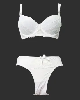 Fancy Bridal Bra Panty Sets - Single Padded Underwired Bra Panty Sets - BS4004