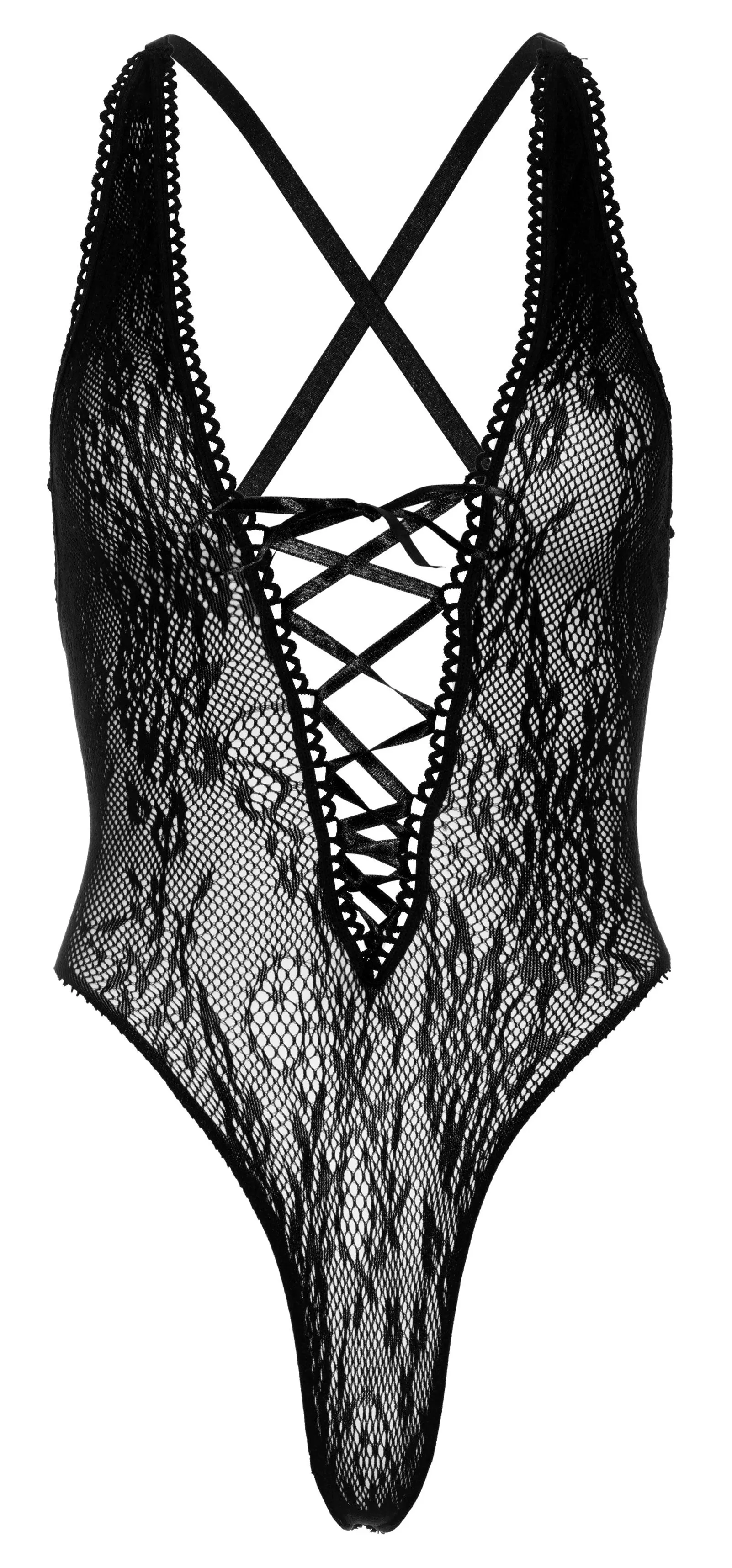 Floral Lace Thong Teddy