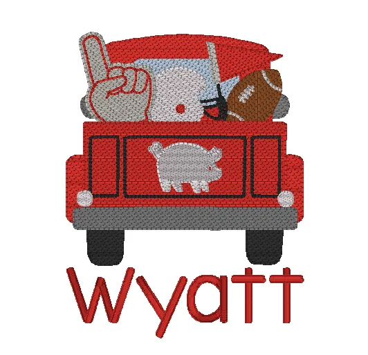 Football Truck Filled*Design Only*