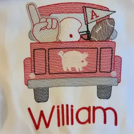 Football Truck Filled*Design Only*