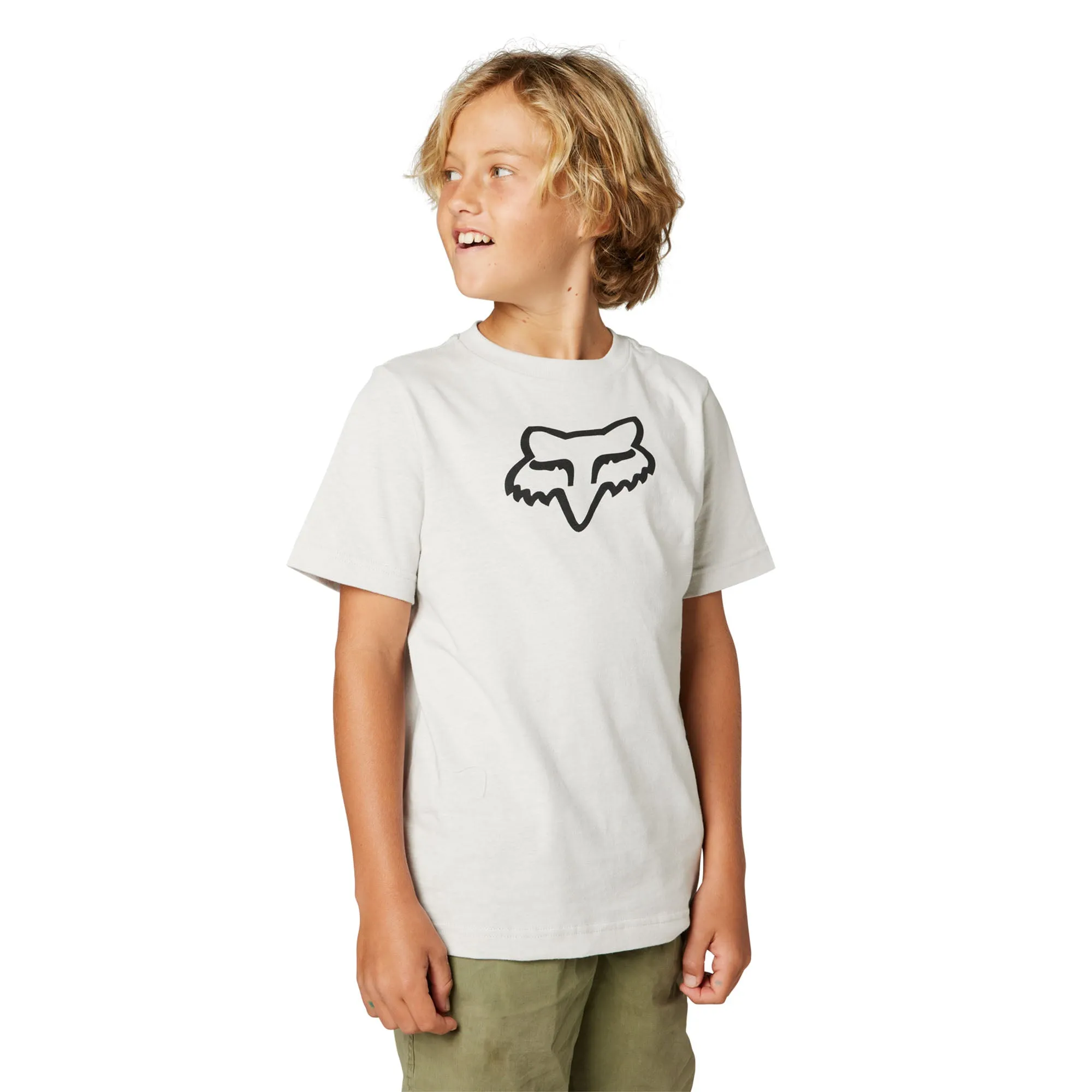 Fox Racing Youth Legacy Tee T-Shirt Light Grey