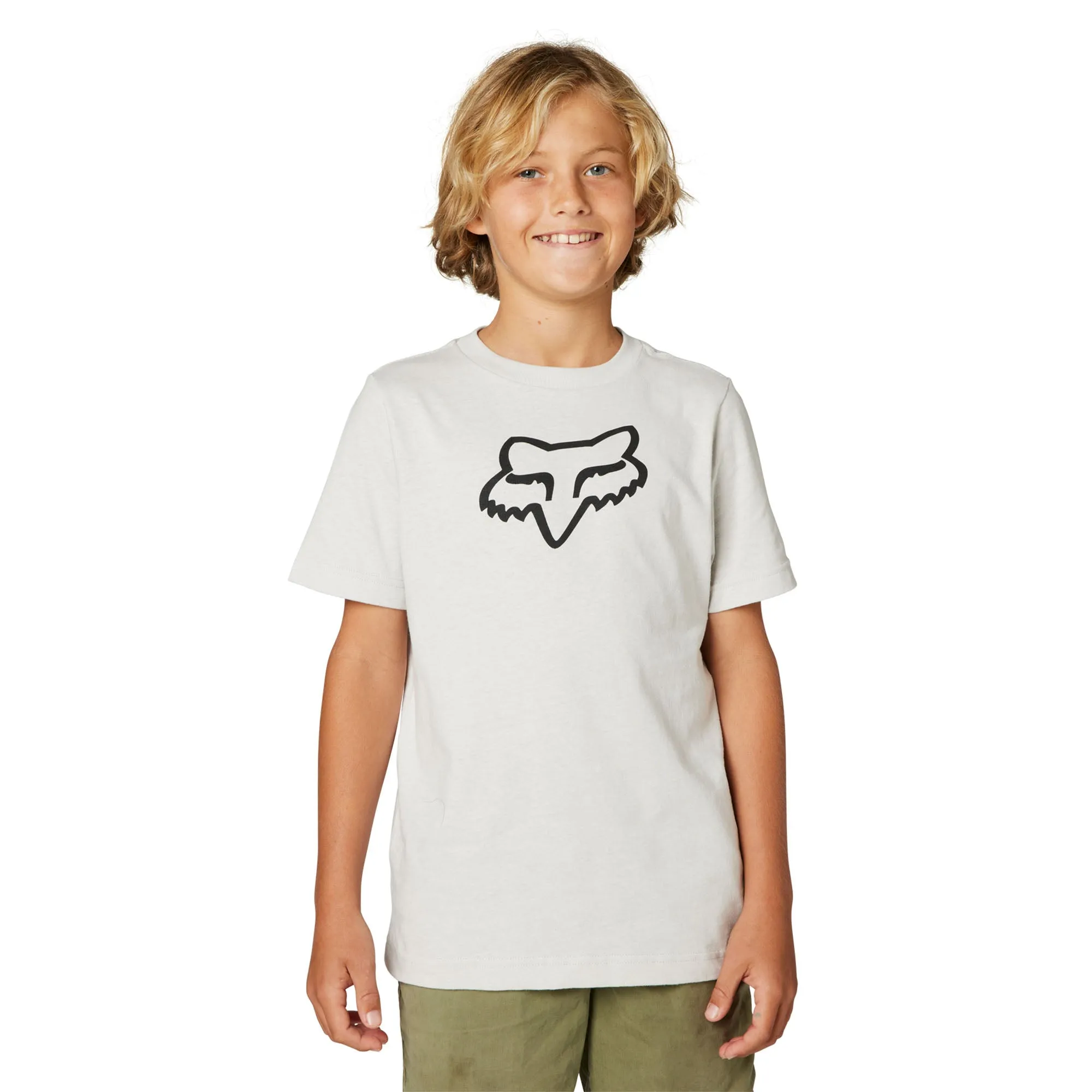 Fox Racing Youth Legacy Tee T-Shirt Light Grey