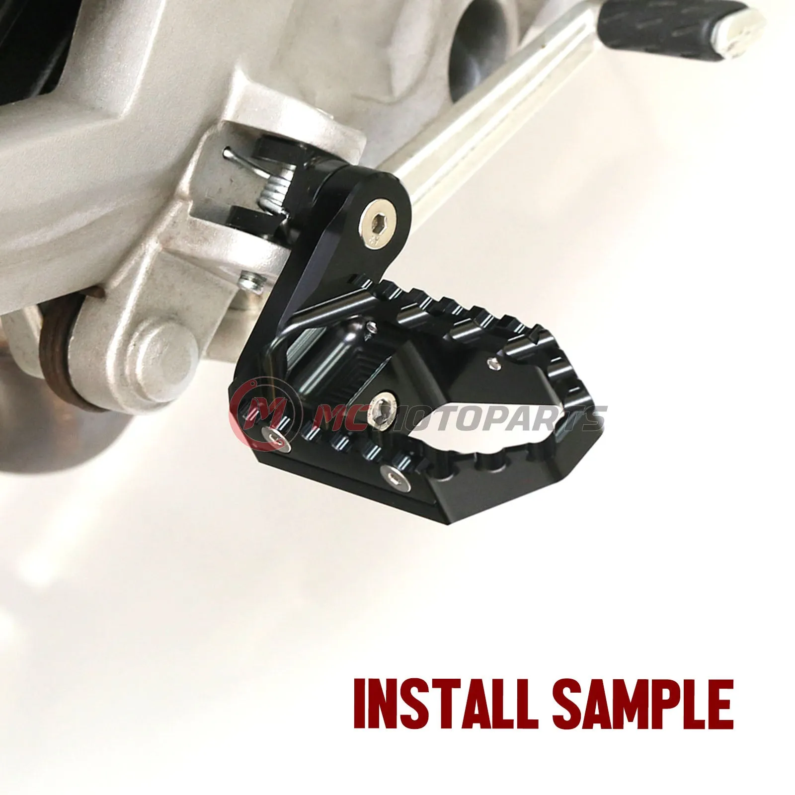 {Front}  Fits Triumph Speed Triple R Street Triple TRC Touring 40mm Adjustable Foot Pegs