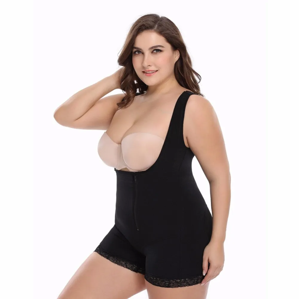 Full Body Shaper Shapewear Powernet Slimming Briefs Butt Lift Tummy Control Waist Trainer Plus Size