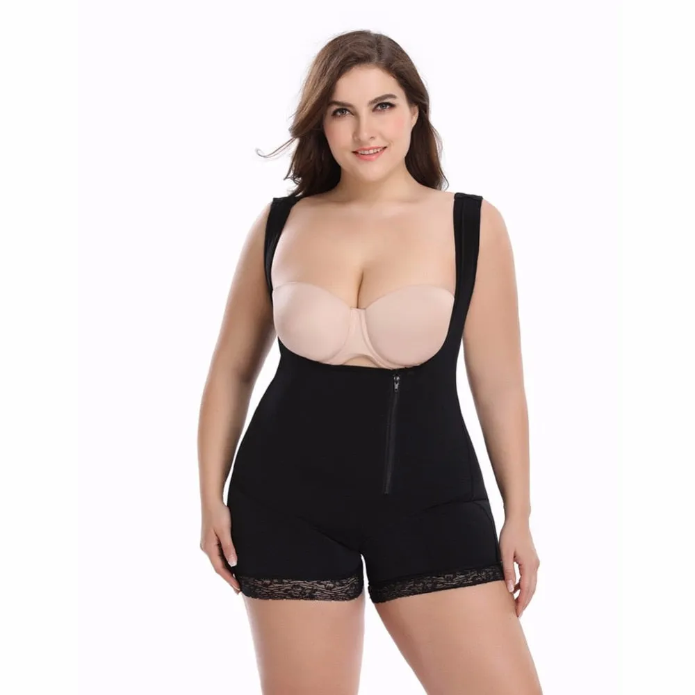 Full Body Shaper Shapewear Powernet Slimming Briefs Butt Lift Tummy Control Waist Trainer Plus Size