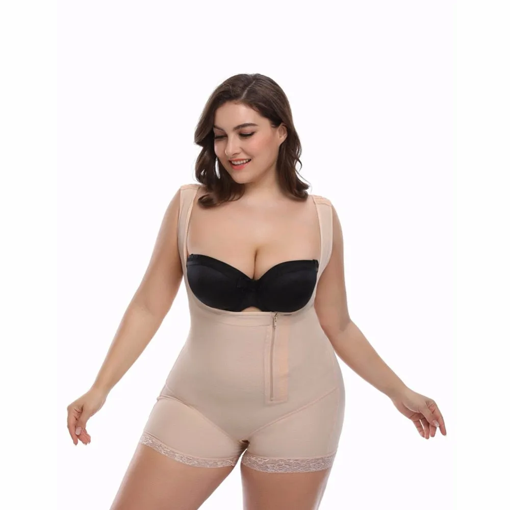 Full Body Shaper Shapewear Powernet Slimming Briefs Butt Lift Tummy Control Waist Trainer Plus Size