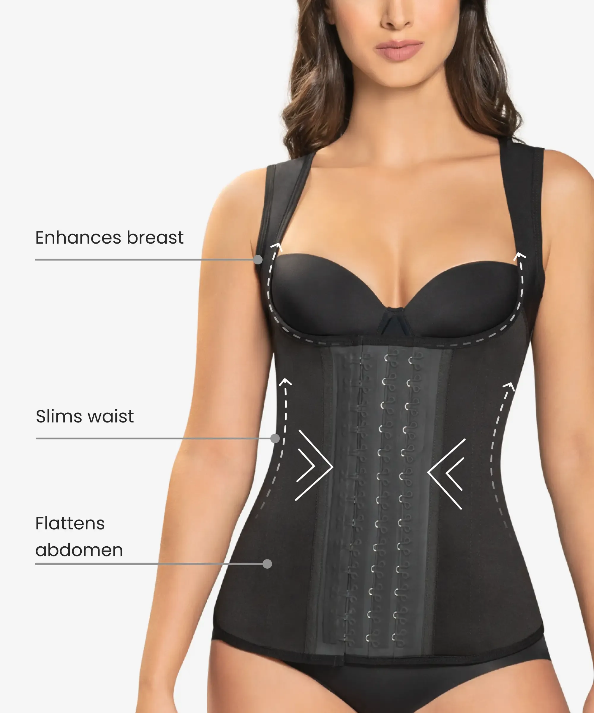 Full control body shaper vest - Style 1334