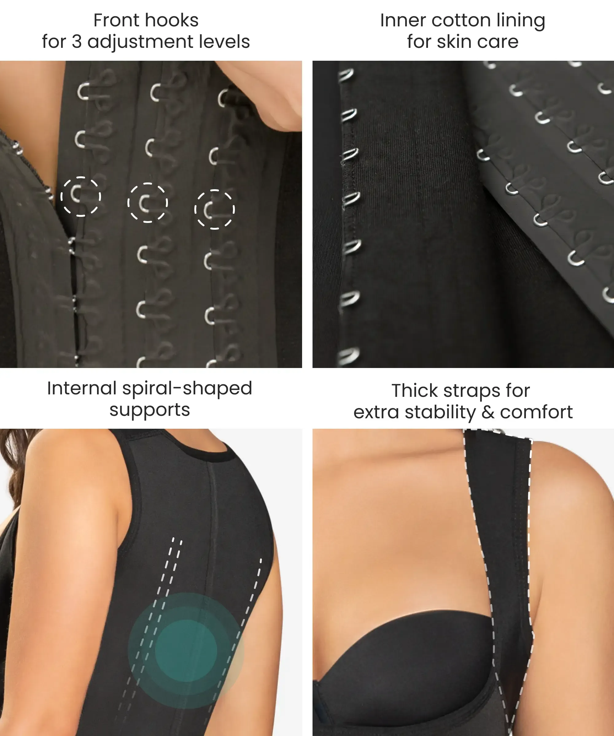 Full control body shaper vest - Style 1334