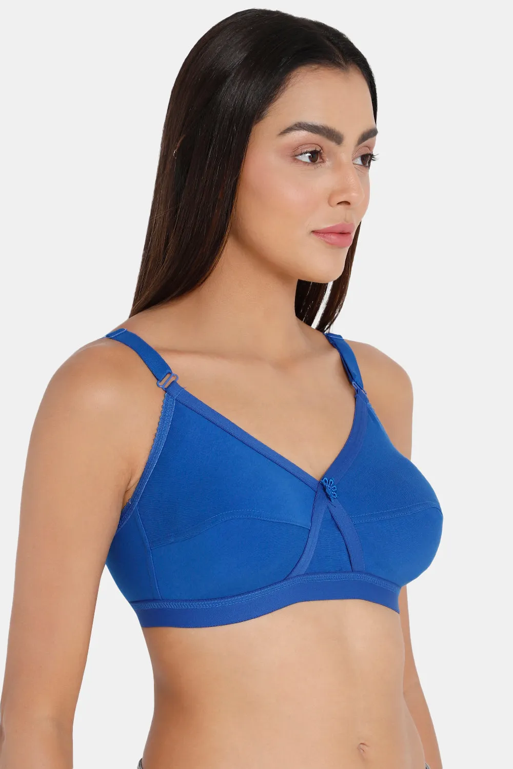 Full Coverage Non-Wired Non-Padded Back Closure Intimacy Blue Shade Brasserie - KRISS KROSS