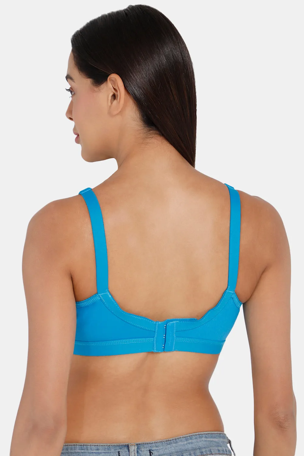 Full Coverage Non-Wired Non-Padded Back Closure Intimacy Blue Shade Brasserie - KRISS KROSS