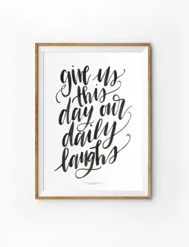 Give Us Daily Laughs {Poster}