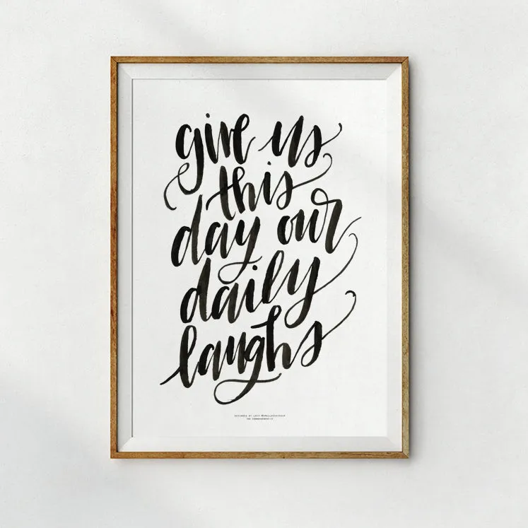 Give Us Daily Laughs {Poster}
