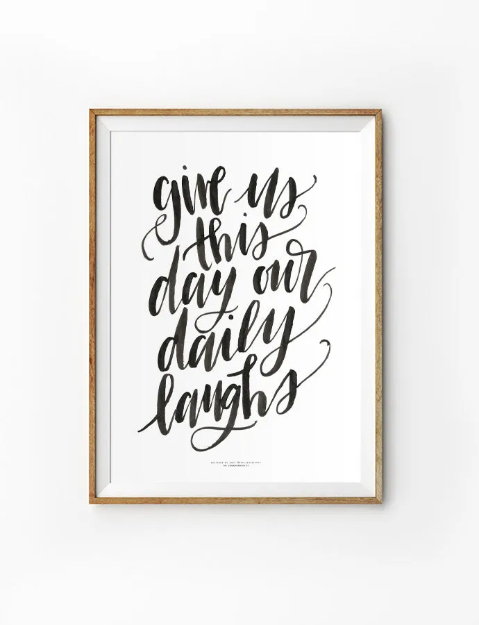 Give Us Daily Laughs {Poster}