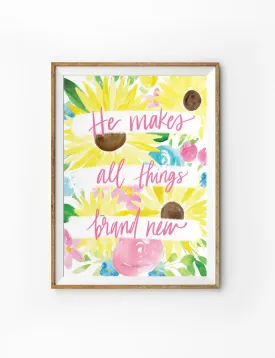 He Makes All Things Brand New {Poster}
