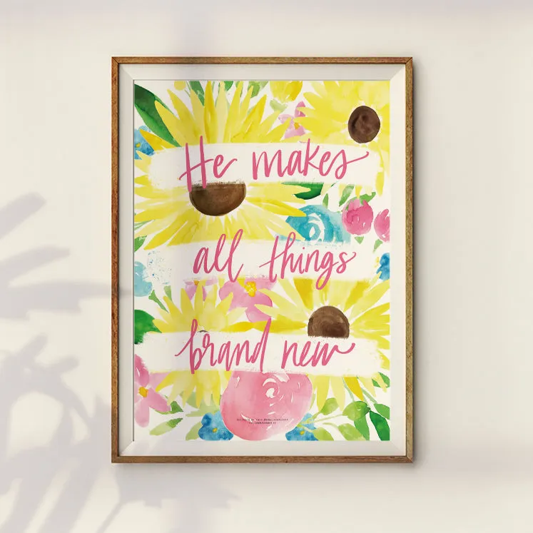 He Makes All Things Brand New {Poster}
