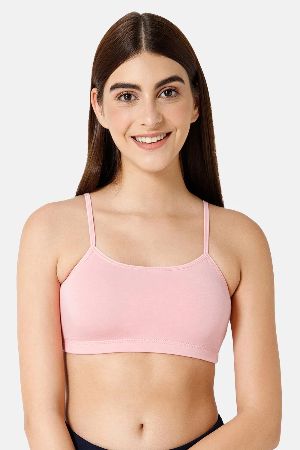 High Coverage Non-Wired Non-Padded Solid Moisture Absorbent Intimacy Beginners Bra -BB01
