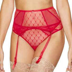 High Waist Sheer Mesh Garter Belt Gorteks Euphoria