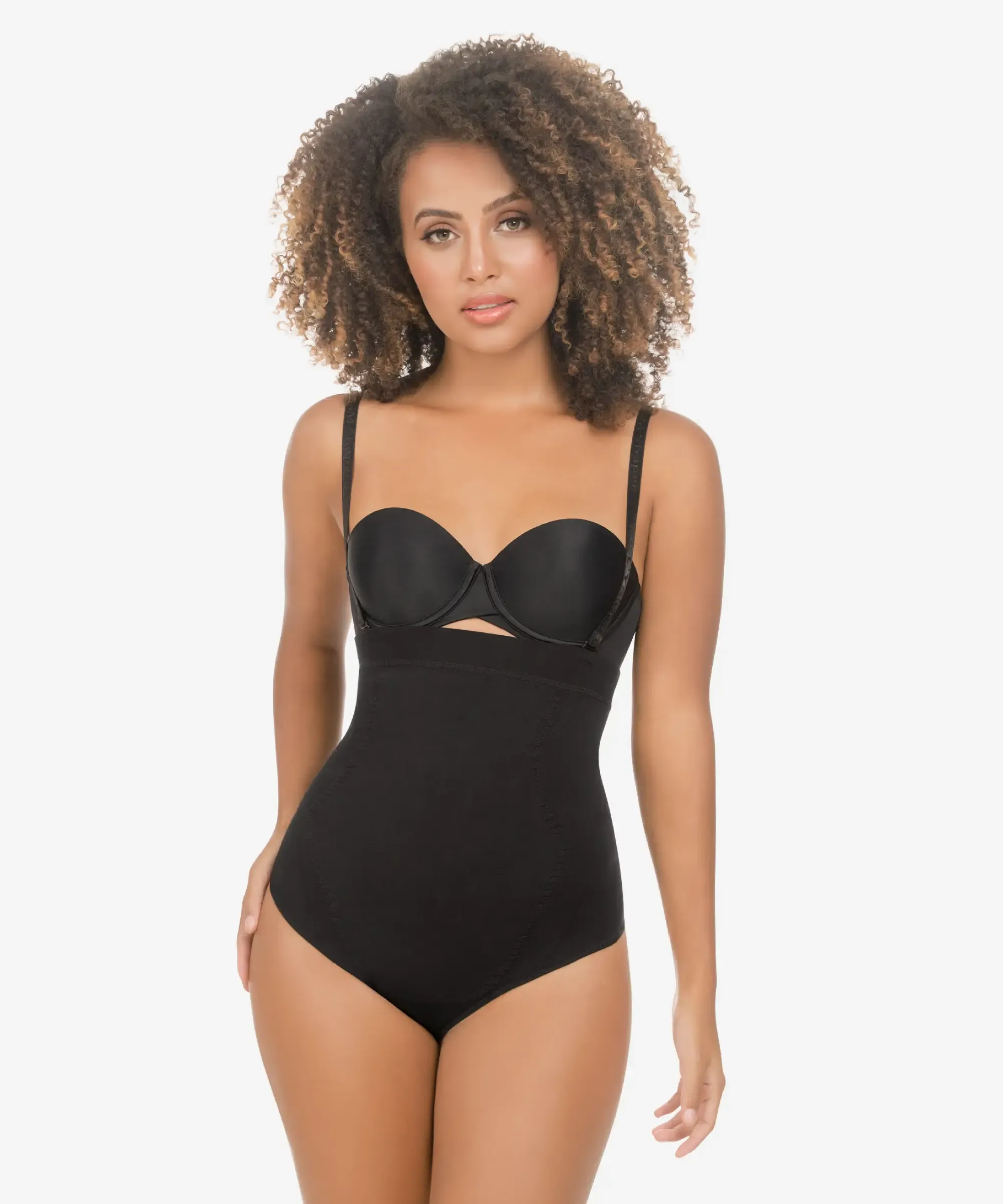 High-waist tummy control shaper in thong - Style 1596