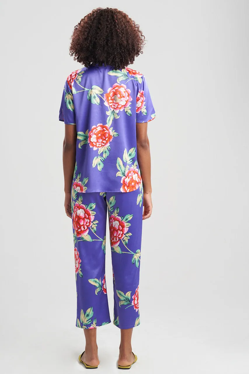 Island Fleur-Printed Matte Satin PJ