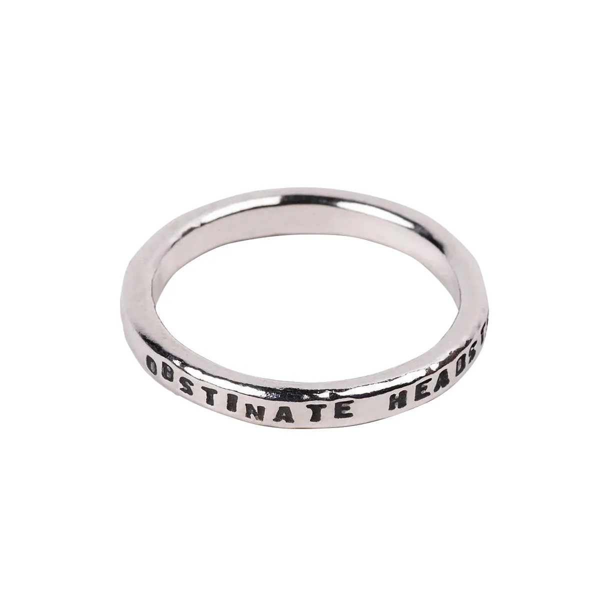 Jane Austen Ring 'Obstinate Headstrong Girl' Quote