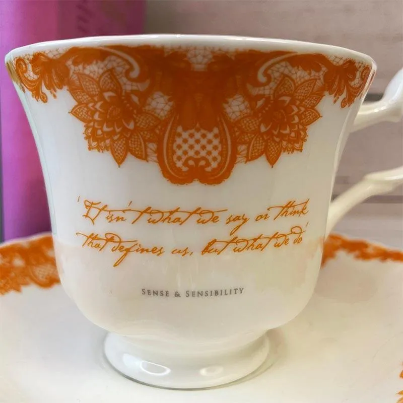 Jane Austen Sense And Sensibility Bone China Teacup And Saucer