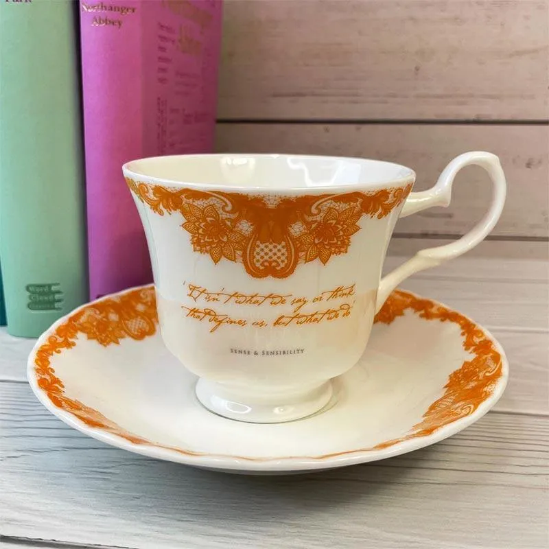 Jane Austen Sense And Sensibility Bone China Teacup And Saucer