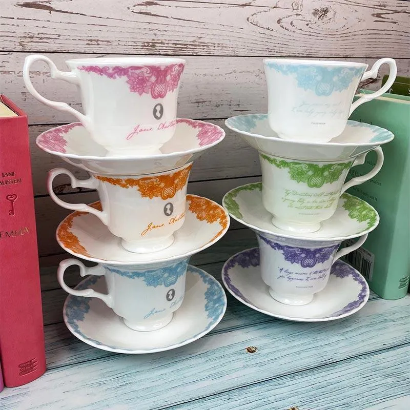 Jane Austen Sense And Sensibility Bone China Teacup And Saucer