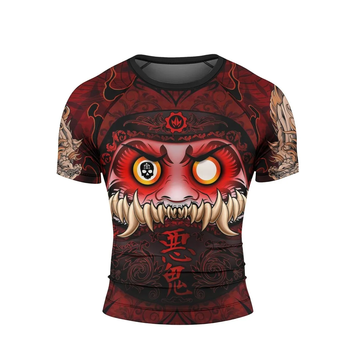 Japanese Daruma Short Sleeve Rash Guard