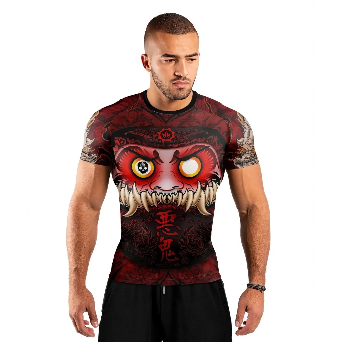 Japanese Daruma Short Sleeve Rash Guard
