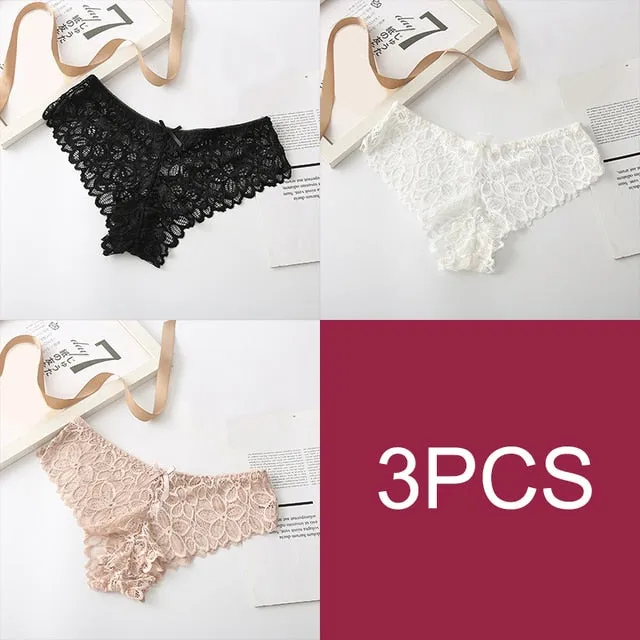 Lace Lingerie | See Through | Hollow Out Underwear | Sheer Lace Lingerie | 2/3pcs