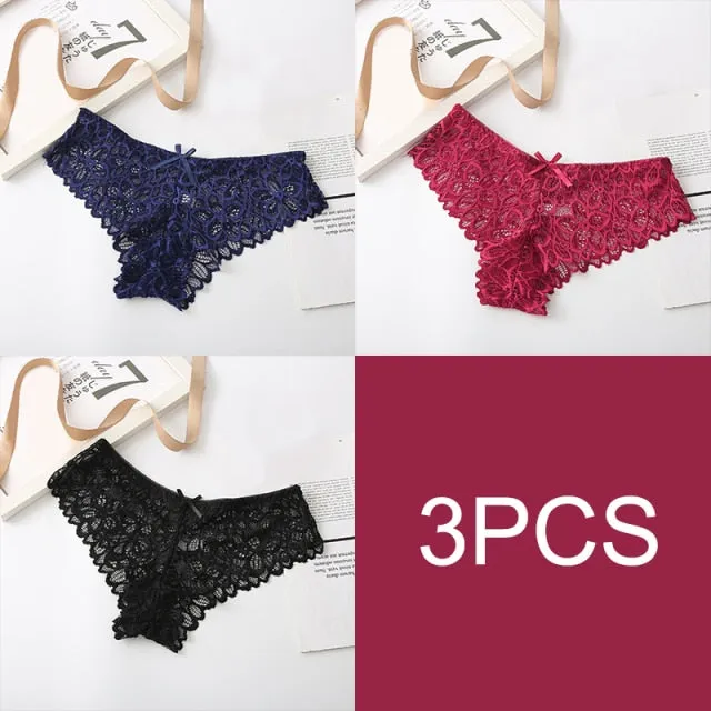 Lace Lingerie | See Through | Hollow Out Underwear | Sheer Lace Lingerie | 2/3pcs