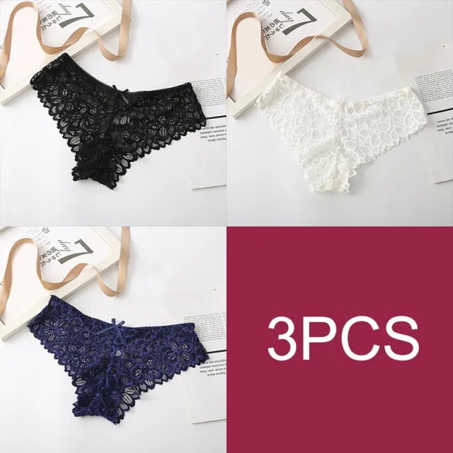 Lace Lingerie | See Through | Hollow Out Underwear | Sheer Lace Lingerie | 2/3pcs