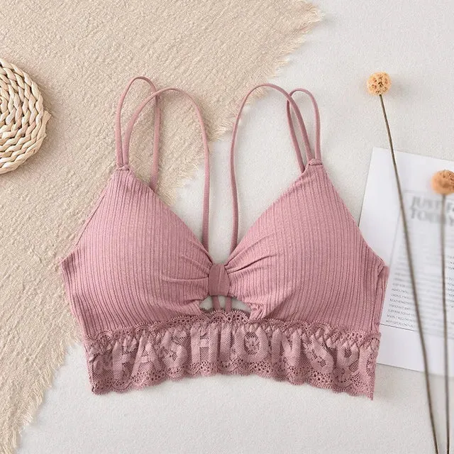 Lace Underwear Women's Letter Bra