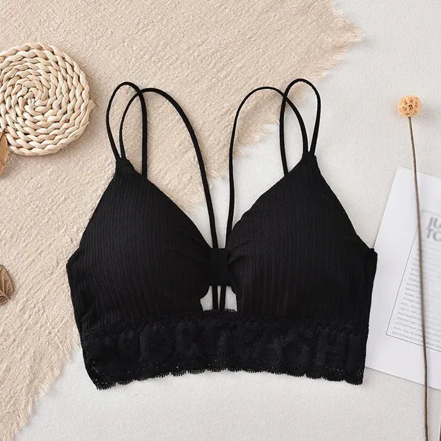 Lace Underwear Women's Letter Bra